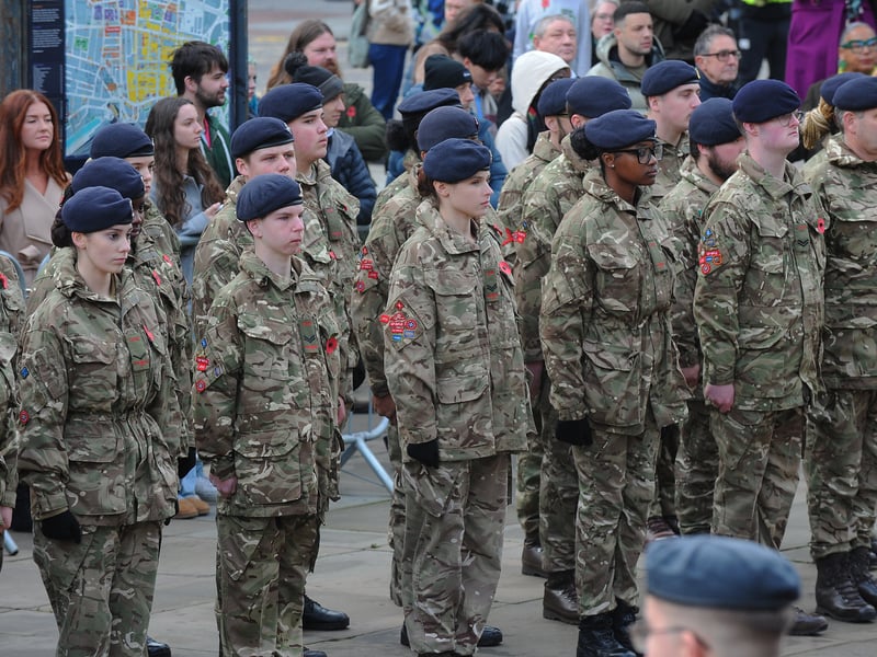 The active service personnel in Victoria Gardens.