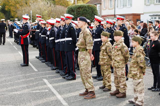 Remembrance Sunday service in Gosport.