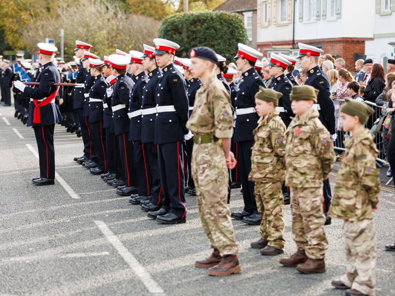 Remembrance Sunday service in Gosport.