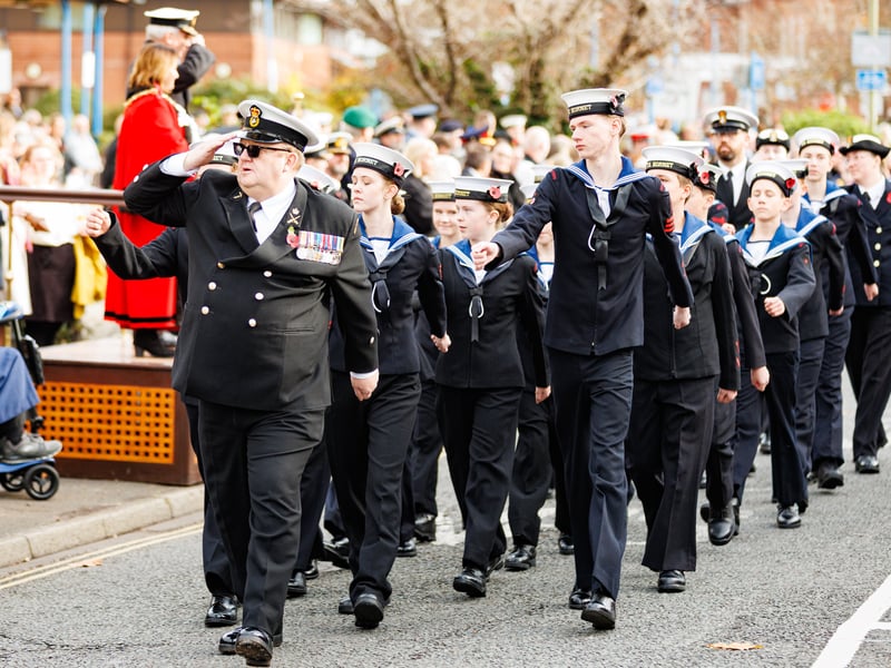 Remembrance Sunday service in Gosport
