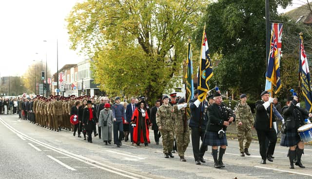 Havant Remembrance Sunday service and parade