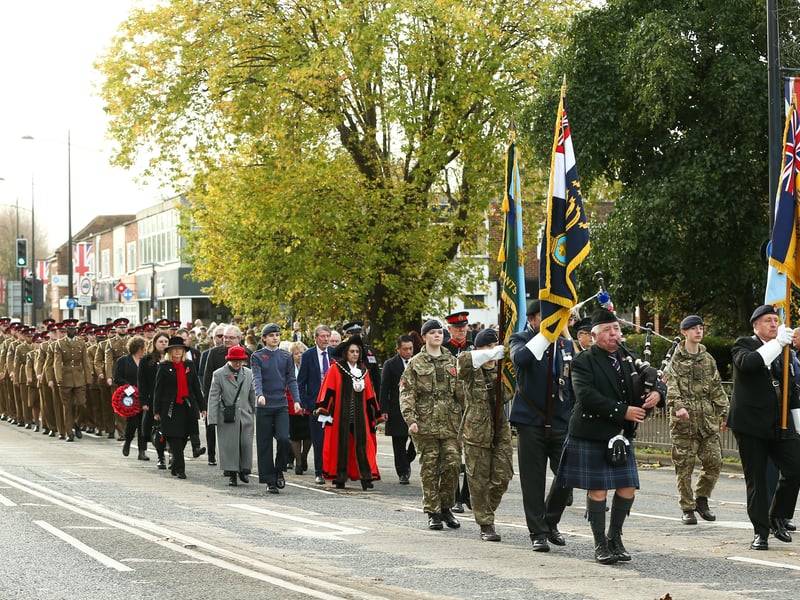 Havant Remembrance Sunday service and parade