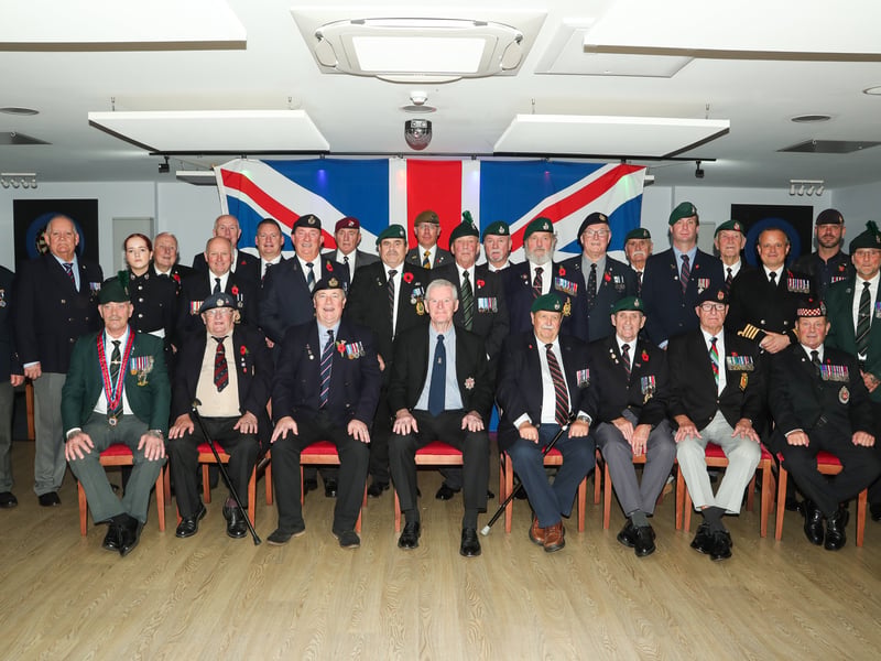 Veterans gather at Portchester Social Club after the service