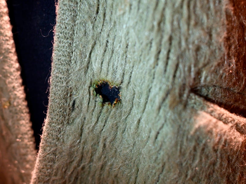 The famous olive-green mohair cardigan Cobain wore for the performance later sold at auction for $334,000. Described as having cigarette burns and stains, the unwashed garment became the most expensive sweater ever sold at auction.