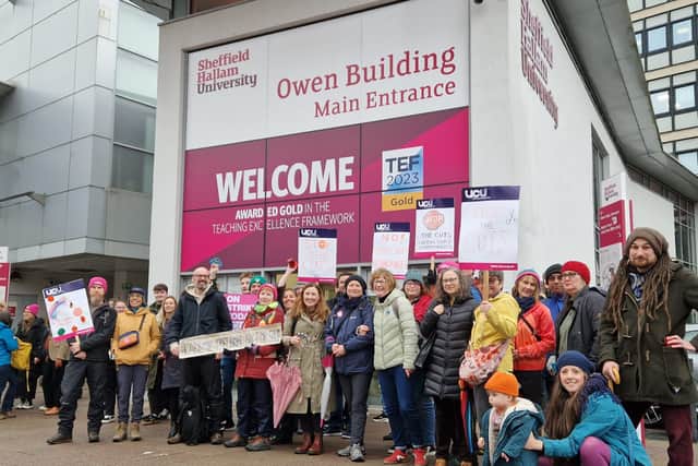 Photo from November 2025. Staff at Sheffield Hallam University are beginning 18 days of strike action starting May 27, which will likely delay student graduations.