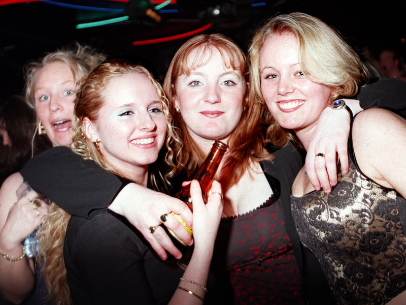 Revellers at Doncaster's Karisma nightclub in 1999