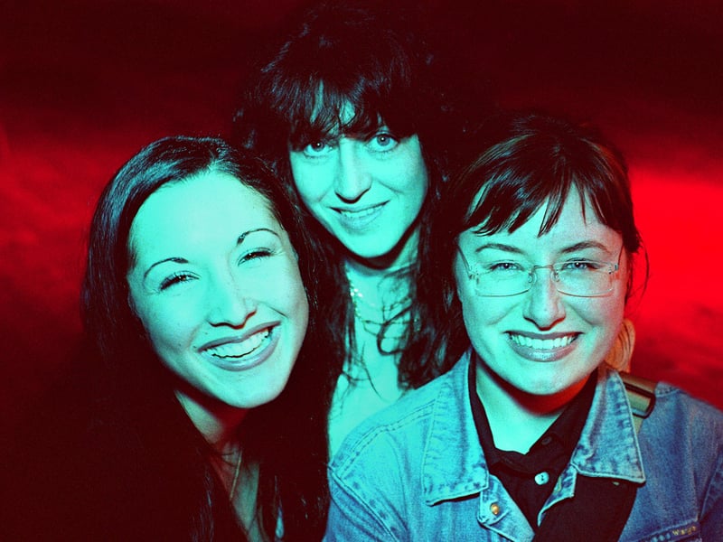 The three women behind Liquid nightclub, on Call Lane, Leeds, Rebecca Di Giorgio, Tanya Spry and Annie Connelly, pictured in 1998