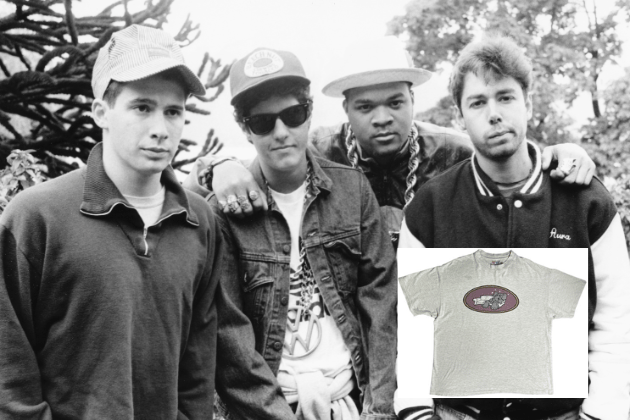 This rare, vintage 1990s US T-shirt is a must-have for serious Beastie Boys collectors. The front features a superb and often-replicated graphic of the band's 'stoned' elephant mascot lounging on a couch. The reverse proudly displays the logo for Brooklyn Dust Music, the band's publishing company, making this an authentic, deep-cut piece of their cultural legacy. The cotton T-shirt is in great original condition; the front graphic shows only minor, faint wear, and the garment maintains its vintage integrity, proving its provenance as a superb, original item from the golden era of the Beasties.