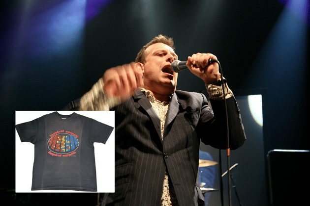 This vintage 1990 UK T-shirt immortalises the artwork for 'This Is How It Feels,' one of Inspiral Carpets' most beloved and enduring tracks from the height of the Madchester scene. The 100% cotton, extra-large shirt features the striking single artwork framed by the band's logo at the top and bottom. The garment remains in excellent structural condition, with all seams sound and the original label clean. While the front print shows the expected, desirable fade of a well-loved 90s classic, this is an authentic and substantial piece of UK indie-rock history.