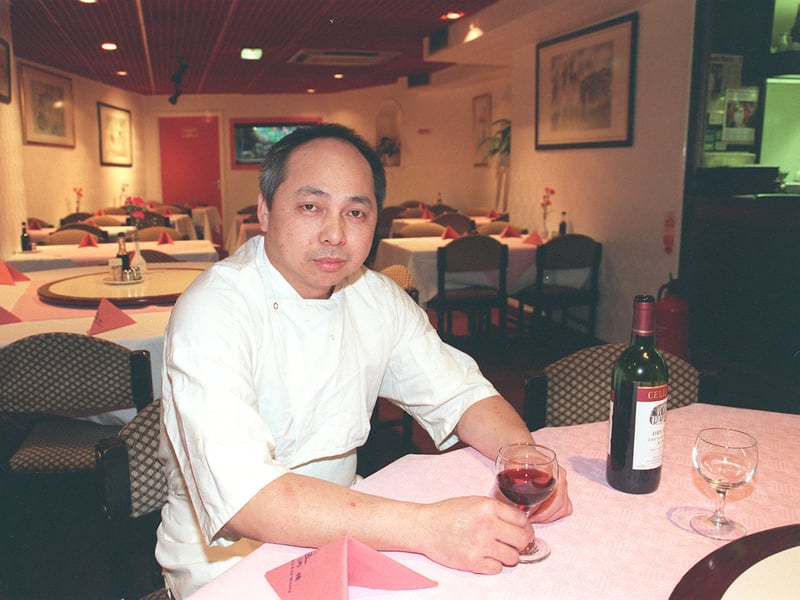 Owner Colin Tse at Mei's Chinese Restaurant, on Charles Street, Sheffield, in 2000