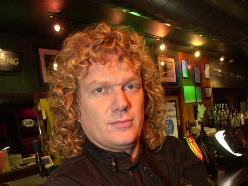 Owner Bob Mirfin at the Casbah, on Wellington Street, Sheffield, in January 2003