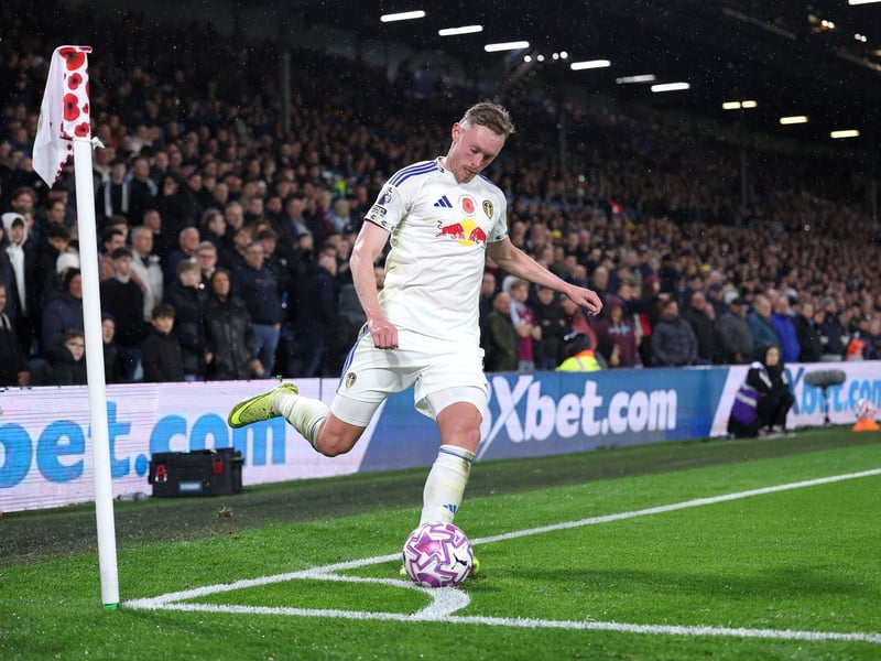 Once he got into the side he started to show why Leeds signed him, with robust, physical displays. The set-piece delivery has been a welcome surprise bonus. But there's no doubt he hasn't hit the heights so much in the last few weeks.