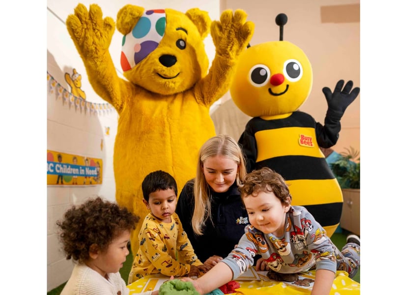 The children were visited by special guests Pudsey Bear and Busy Bee.