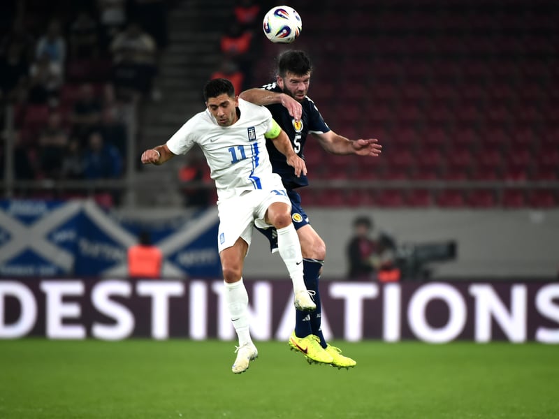 The Hibs defender, winning his 65th cap, has been a stalwart during this campaign for Scotland. However, this was a rough night for the centre-half. Broke the defensive line too early for the opening Greek goal and was skinned by substitute Tetteh for the second. Replaced by McKenna towards the end of the match. Not a night that he will want to recall fondly. 3