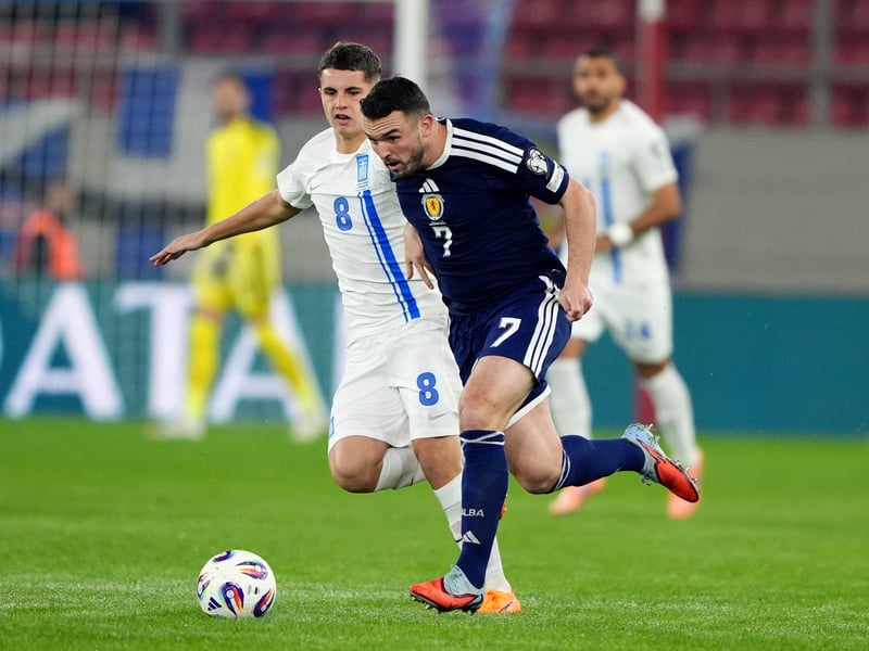 Had to walk a tightrope after a booking on ten minutes. Nevertheless, he continued to be one of Scotland's more accomplished performers and can be pleased with his night's work. Great cross for Gannon-Doak to finish from close range and so nearly fashioned an equaliser when he drove down the byline towards the end. 7