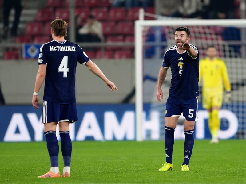 In a stadium where he coolly netted a penalty back in March, this was not the Napoli man's night. Struck the top of the crossbar with a sweeping left-footed effort from edge of the box on 45 minutes. He was also denied by a stunning Vlachodimos save towards the end which would have surely brought Scotland a point. 6