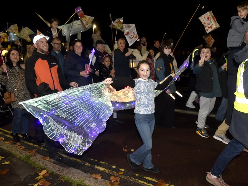 Festival of Lights illuminated Fratton on Friday, November 14.
Picture: Sarah Standing (141125-2621)