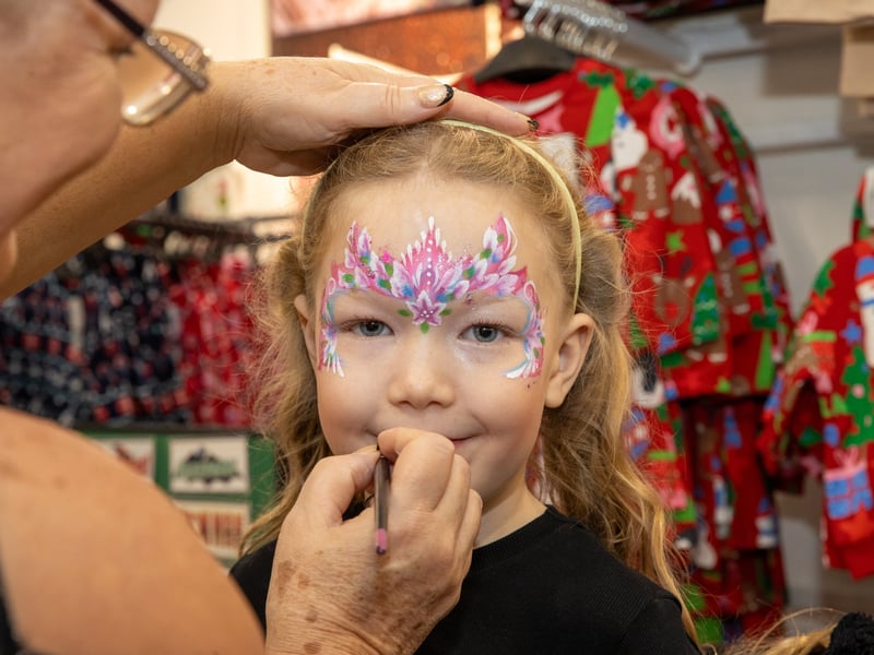 Ava-Rose, 7 from Gosport enjoying the free face painting