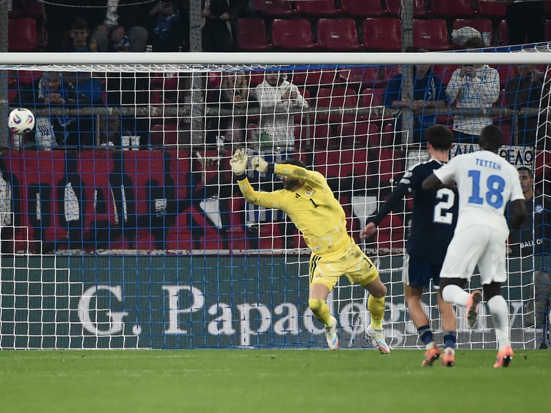 Furious with himself for letting Christos Tzolis’ long-distance effort fly through his outstretched hands as Greece went 3-0 up on Saturday night but otherwise could not be faulted especially given it was his first match since May.