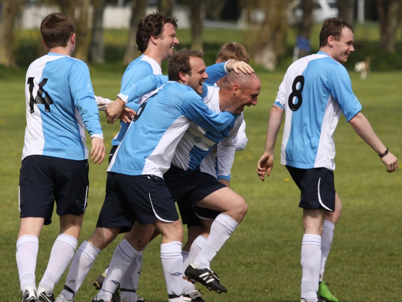 AFC Purbrook celebrate against Park Academics
