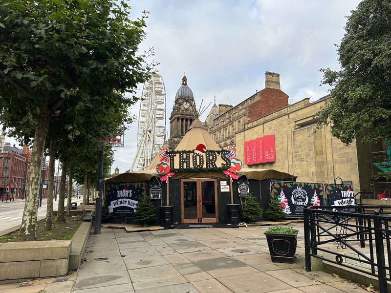 Thor's Tipi is once again setting up its home on the Headrow for the festive season as part of the Christmas Market. The markets are set to officially open on Friday.