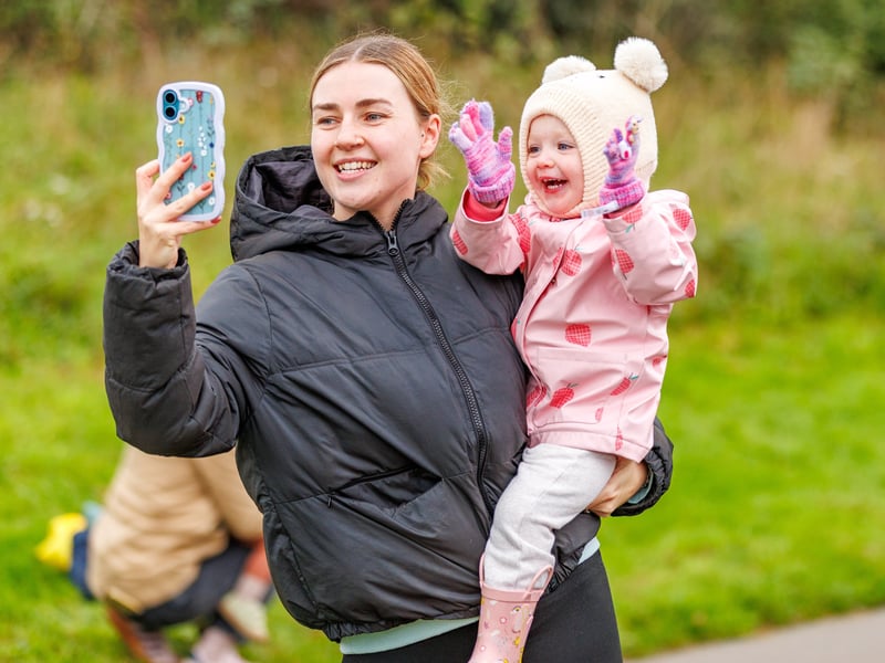 Crowds lined the streets to cheer on the runners on Sunday, November 16.
