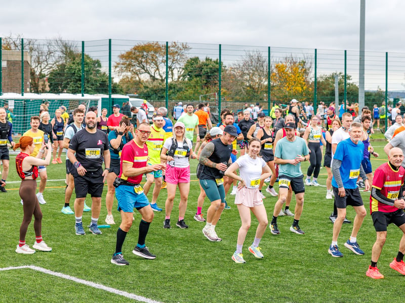 Runners were put through their paces in the run up.