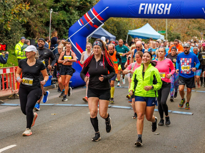 The start line of the Gosport Half Marathon 2025