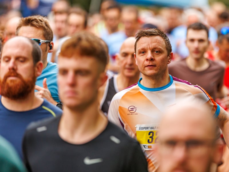 Inspiring runners took part in the Gosport Half Marathon on its 40th anniversary.
