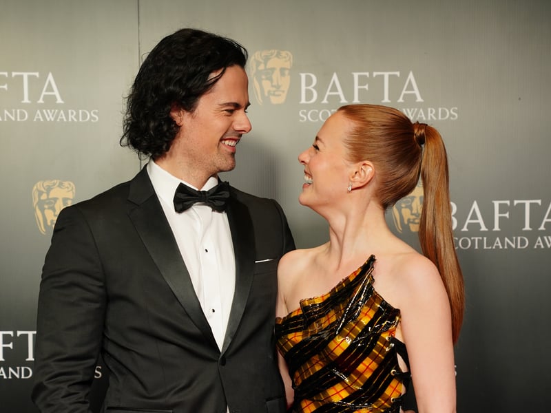 Blood of my Blood stars Jamie Roy and Harriet Slater attend BAFTA Scotland Awards 2025