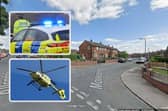 Police and the air ambulance were sent to Monkspring, in Barnsley, after reports of a stabbing. Photo: Google