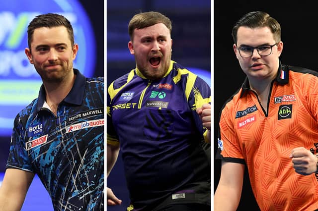 Three of the hottest darts players on the planet at the moment.