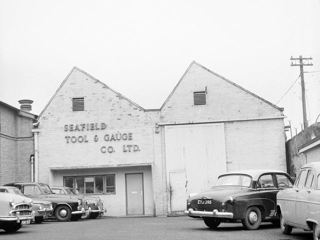 The exterior of the Seafield Tool & Guage Company in May 1964.