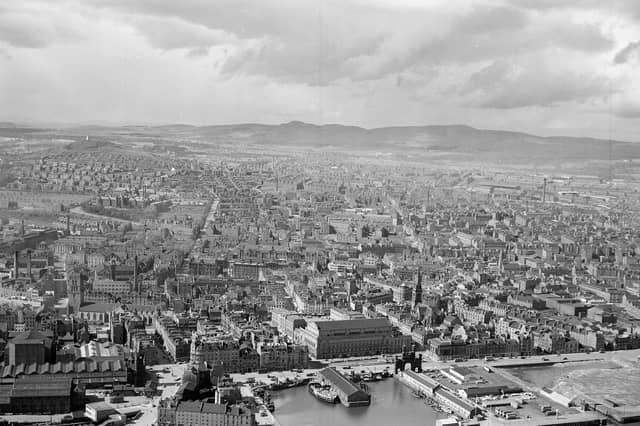 A view over Dundee in March 1957.