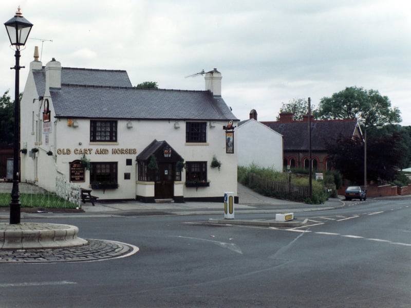 The Old Cart and Horses Pub on the Mortomley Estate, High Green, Sheffield, in June 1993