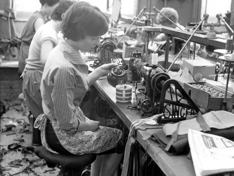 Machinists enjoy a tea break at Joseph May and son (Leeds Ltd) in September 1961.