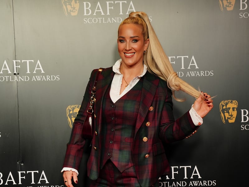 Sheli McCoy attends the BAFTA Scotland Awards 2025. She won the only award voted for by the public, the BAFTA Scotland Audience Award