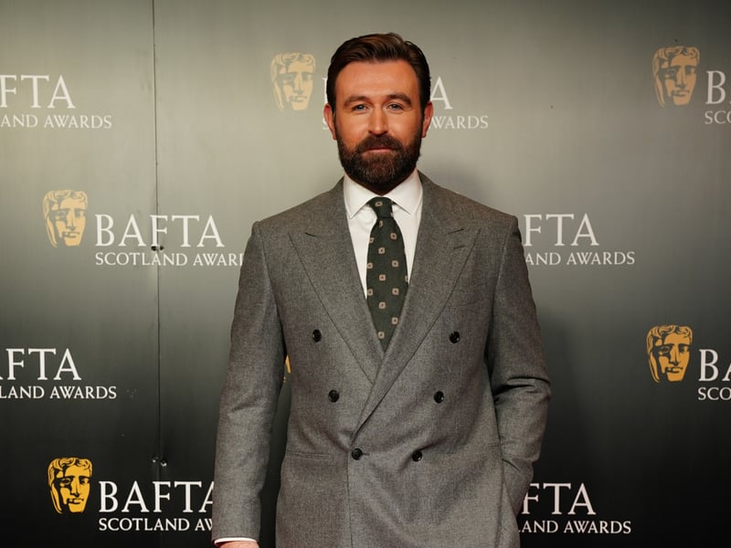 James McArdle attends the BAFTA Scotland Awards 2025. He triumphed for his role in Four Mothers, scooping with the Actor Film/Television award