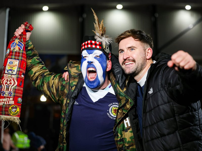 Scotland fans pre-game.