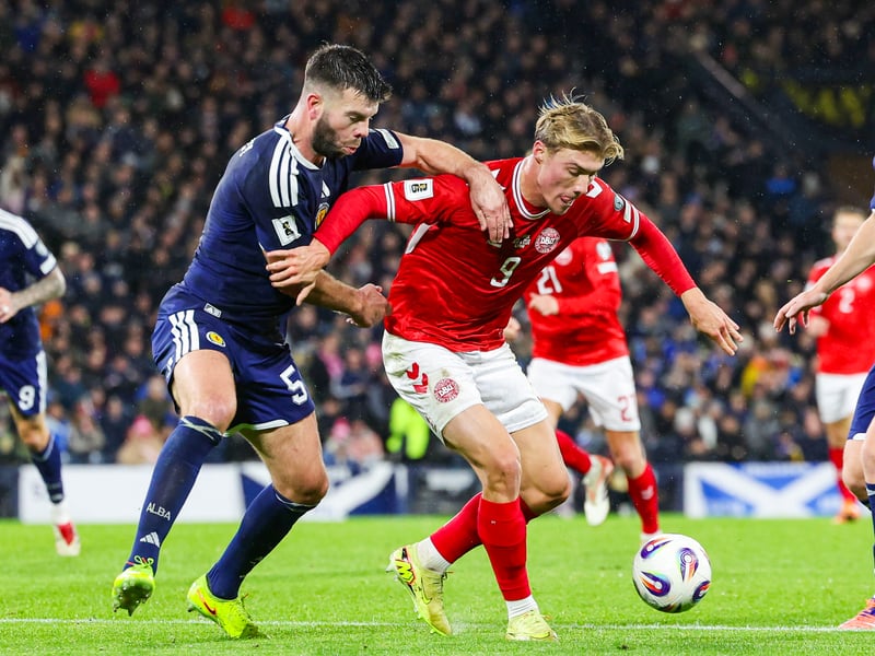 Brought into the starting XI at incredibly short notice after John Souttar injured himself in the warm-up. He was constantly embroiled in a physical battle with Hojlund. Huge block to stop a netbound effort from the Danish striker midway through the second half. Some ropey distribution but did the basics well in terms of one-on-one defending. 8