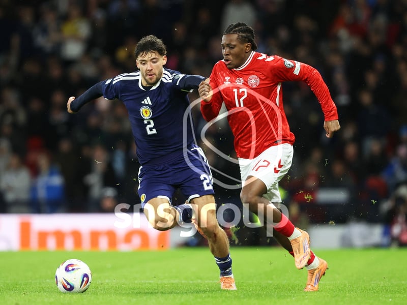 This was a difficult night for the Brentford right-back, as Denmark consistently targeted his flank. The lively Patrick Dorgu doubled up on him with Victor Froholt. Largely held his own but his lack of match fitness started to really show in the second period. No surprise to see him replaced by Kieran Tierney as Scotland went for broke. 7