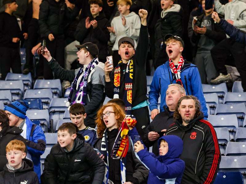 The fans get behind the team.
