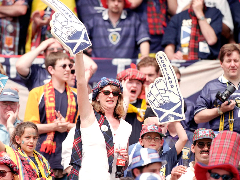 Scotland fans during the group opener vs Brazil.