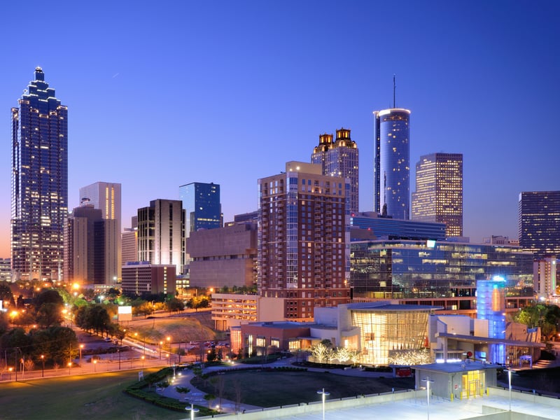 Atlanta is the capital city of the state of Georgia - the Peach State - where teams will be running out in front of 71,000 fans at the Mercedes-Benz Stadium. The huge Georgia Aquarium is one of the world's best, with all manner of finned friends to encounter. You'll be charged an average of £4.80 for a beer.