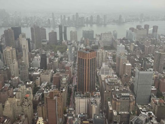 Another view looking out across Manhattan.