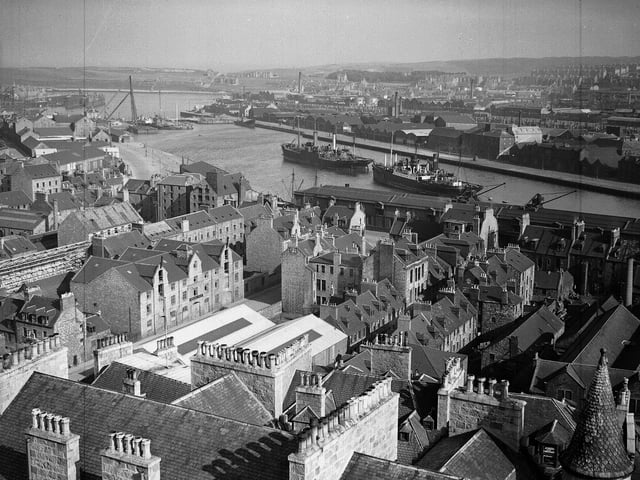 Aberdeen Docks  pictured in October 1941.