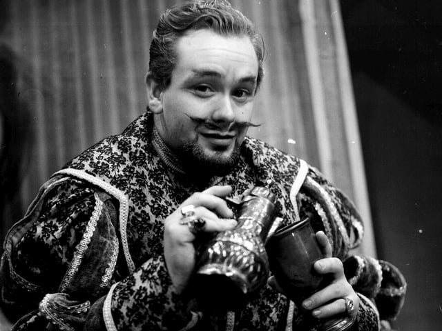 Harry Hill in the title role of 'Volpone' presented by Aberdeen University Theatre in 1961.