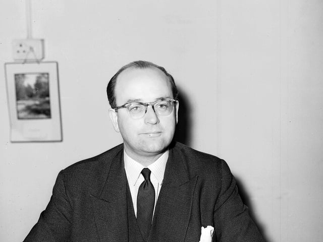 Dr Ross Mitchell, the new Professor of Child Health at Aberdeen University, in January 1963.