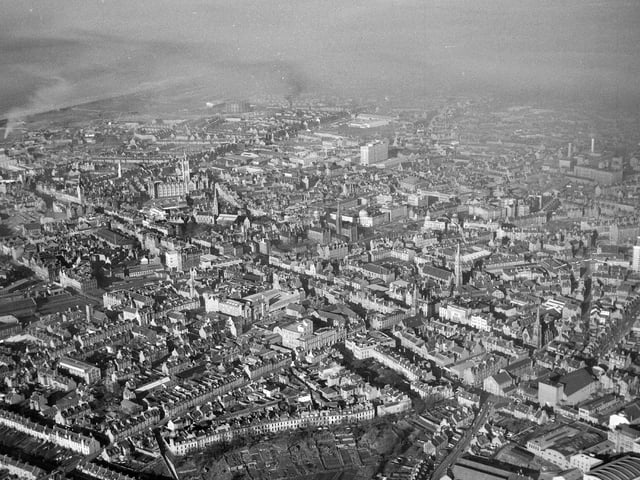 An aerial view of Aberdeen taken in December 1964.