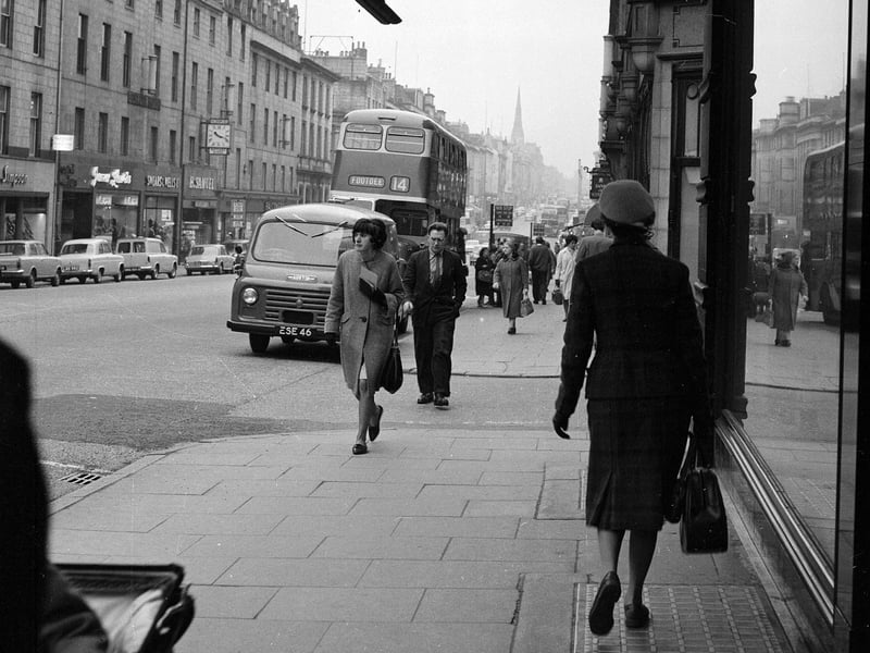 Aberdeen's Union Street in December 1964.